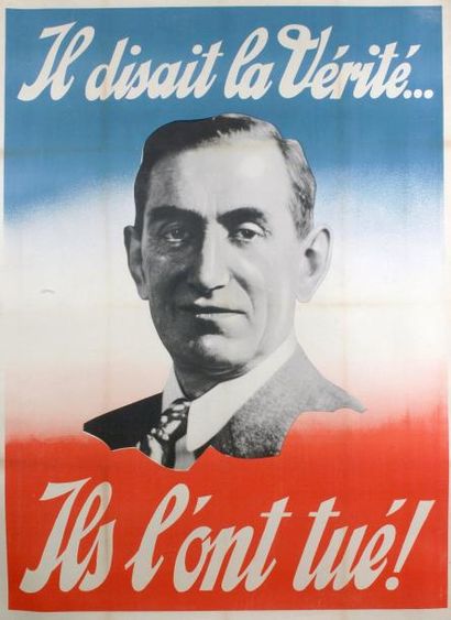 null Il disait la vérité, ils l'ont tué ! Philippe HENRIOT, 1944 - Affiche (157 x...