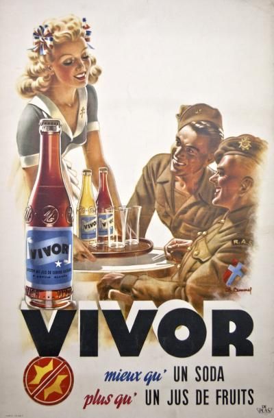 null Charles Lemmel (1899-1976) - " VIVOR, mieux qu'un soda, plus qu'un jus de fruit....