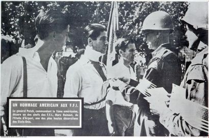 null Un hommage américain aux FFI (1945) - Impr. PWF 11 - Affiche (50 x 75)- État...