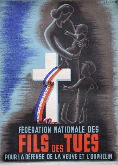 null J. Bonard 45 - " Fédération nationale des FILS DE TUÉS " - Impr. Chantreau &...