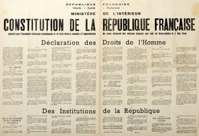 null CONSTITUTION DE LA RÉPUBLIQUE FRANÇAISE adoptée par l'Assemblée Nationale Constituante...