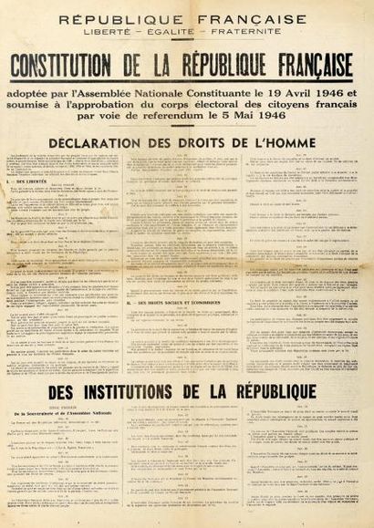 null CONSTITUTION DE LA RÉPUBLIQUE FRANÇAISE adoptée par l'Assemblée Nationale Constituante...