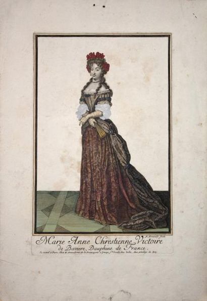  «Marie Anne Chrestienne Victoire de Bavière, Dauphine de France.» N. Arnould fecit....
