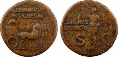 ROMAN COINS Caligula, dupondius au nom de...