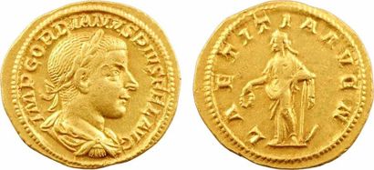 null ROMAN COINS Gordien III, aureus, Rome, 241-243 A/IMP GORDIANVS PIVS FEL AVG...