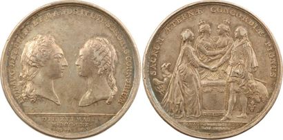 Louis XVI, lot d'une médaille, mariage de...