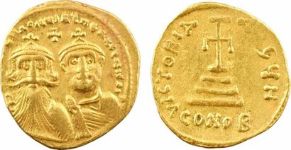 BYZANTINE COINS Héraclius et Héraclius Constantin,...