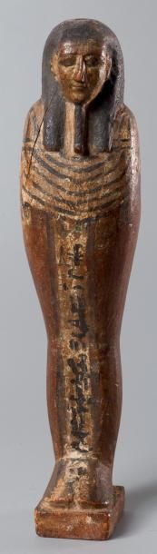 null Ptah Sokar Osiris Orné le long de son emmaillotement d?une colonne épigraphe...