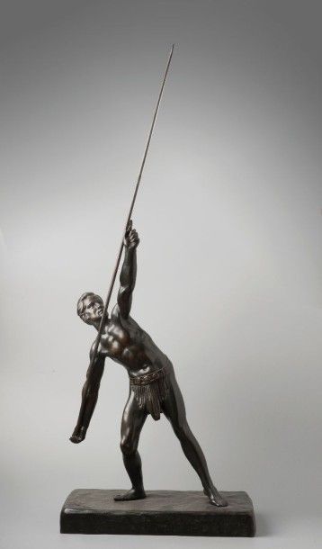 Demeter CHIPARUS (1886 - 1947) Lanceur de Javelot Bronze Signé Haut.: 52 cm (Hors... Gazette Drouot