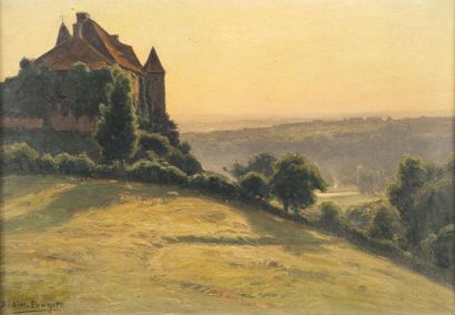 William DIDIER-POUGET (1864-1959) Paysage Huile sur toile Signée en bas à gauche...