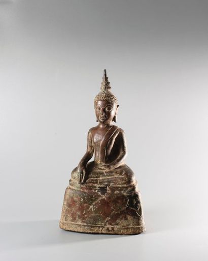 Bouddha Maravijaya. Laos, XVIIème siècle...