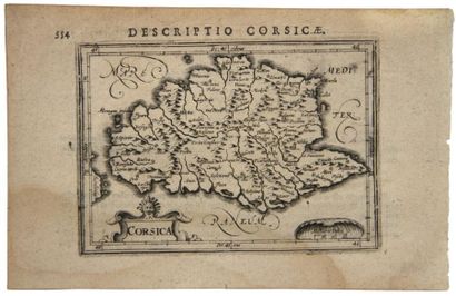CORSE - «Descriptio Corsica.» - BERTELLI...