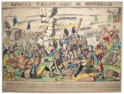null «BATAILLE D'ESSLING - MORT DE MONTEBELLO (LANNES)» - Imagerie Napoléonienne...