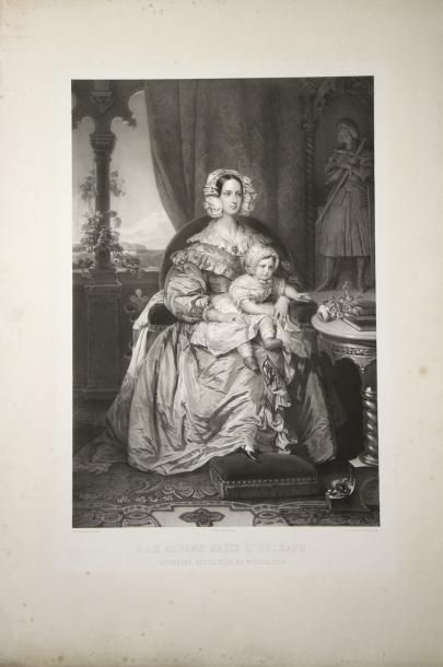 null PORTRAIT de «S.A.R. Madame MARIE D'ORLÉANS, DUCHESSE ALEXANDRE DE WURTEMBERG»....