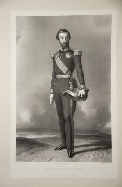 null PORTRAIT de «François D'ORLÉANS, Prince de JOINVILLE». 1846. Lithographie par...