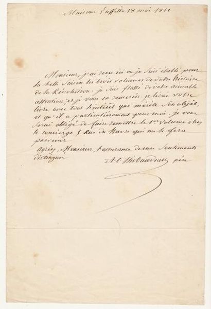 THIBAUDEAU (Antoine Claire, Comte) 1765 - 1854 - Conventionnel de la VIENNE, Député,...