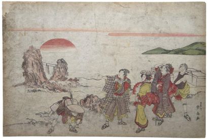 ESTAMPE JAPONAISE - SHUSEN (Actif vers 1830-1840)...