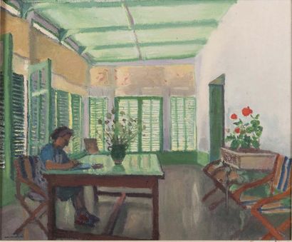 Albert Marquet (1875-1947) La salle à manger du peintre à Porquerolles Huile sur...