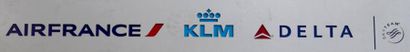 AIR FRANCE ET KLM, Plaque publicitaire.