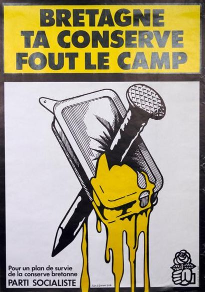 ALAIN LE QUERNEC (1980) «Bretagne ta conserve fout le camp» (P.S.) - Imprimerie de...