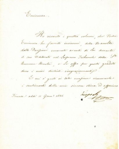 null LÉOPOLD II DE TOSCANE [Florence, 1797 - Rome, 1870], archiduc d’Autriche et...