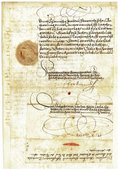 null FERDINAND archiduc d'Autriche-Tyrol [1529 - 1595], second fils de l'empereur...