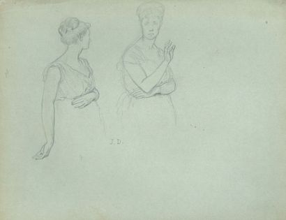 null Jules DIDIER (1831-1892)

Deux études de femme

Crayon sur papier bleu.

Monogrammé.

25...