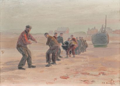 null Charles ROUSSEL (1861-1936)

Le retour de la pêche

Huile sur toile. 

Signée...