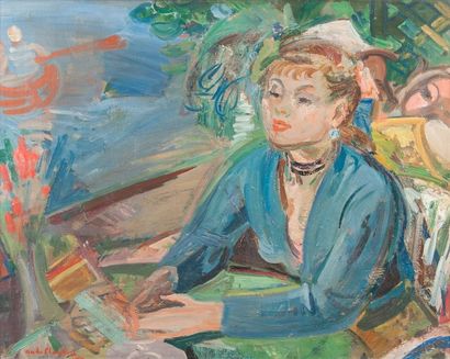 André PLANSON (1898-1981) 
Portrait de femme...