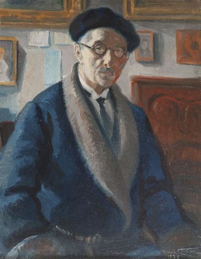 Raoul CARRÉ (1868 -1933) Portrait d'homme, 1932 Huile sur toile, signée et datée...