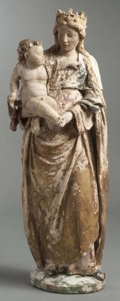 Vierge à l'Enfant Pierre de Tonnerre. Bourgogne,...