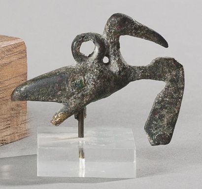 EGYPTE Ibis Pourvu d'un anneau de préhension Bronze Egypte, Basse Epoque (711 - 332...