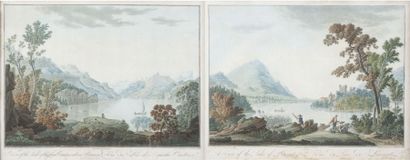 null Johann Heinrich TROLL (1756-1824), d’après Lac de Lauwat – Lac des Quatre-Cantons...