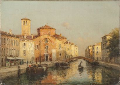 Antoine BOUVARD (French, 1870-1956) Antoine BOUVARD (French, 1870-1956) Canal à Venise...