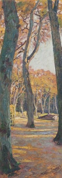 null Maurice BRUNET

Forêt, 1929

Huile sur toile, signée et datée en bas à droi...