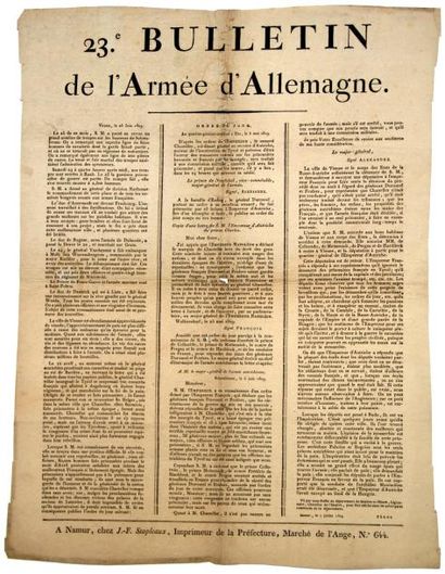 null (PRISE DE VIENNE) - «23e Bulletin de L'ARMÉE D'ALLEMAGNE» - (Vienne, le 28...
