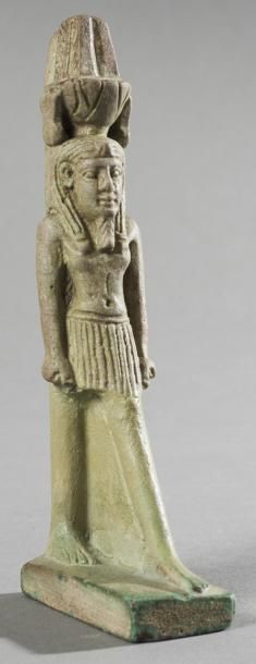 null Amulette: Nefertoum Egypte, Basse Epoque (664 - 332 av. J.-C.) Grande amulette...