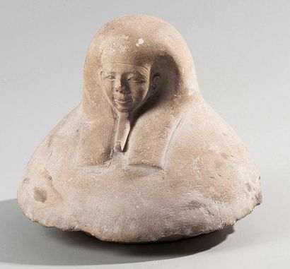 null Bouchon de vase canope Egypte, Typologie et visage caractéristiques de la XXX...