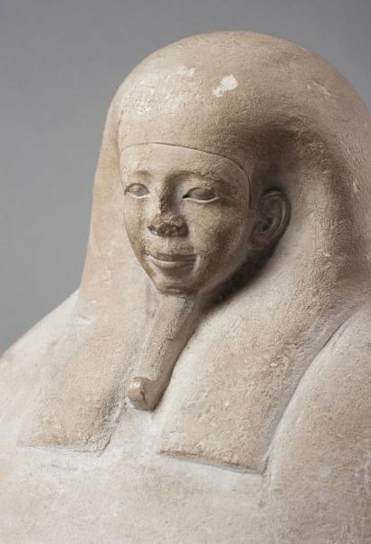 null Bouchon de vase canope Egypte, Typologie et visage caractéristiques de la XXX...
