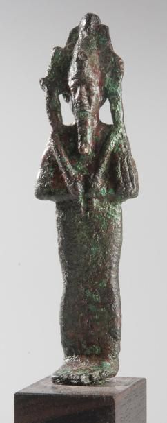 null Osiris en bronze Egypte, Basse Epoque (664 - 332 av. J.-C.) Statuette provenant...