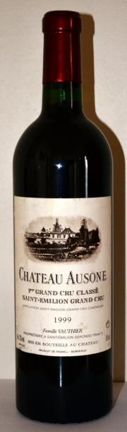 1 Bouteille Château Ausone 1999, étiquette...