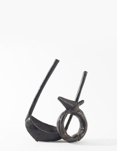 null Bracelet Lobi. Burkina Faso. Bracelet d’archer. Long. :12 cm.