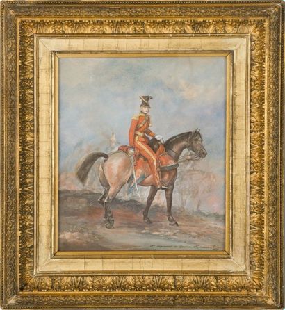 LAMI Eugène (1800-1890) PORTRAIT ÉQUESTRE DU DUC DE NEMOURS

1830 

Figuré à cheval...
