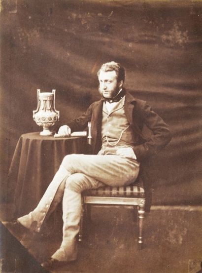 JOSEPH VIGIER (1821-1894) PORTRAIT DU DUC DE NEMOURS

au château de Claremont en...