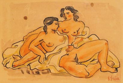 null Dans le goût d'André LHOTE

Deux nus féminin

Aquarelle, signée en bas à dr...