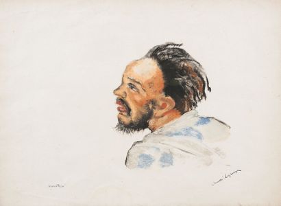 null André LAGRANGE (1889-1958)

Portrait d'homme

Gouache sur papier, signée en...