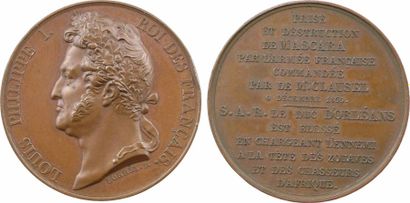 null Prise de Mascara en 1835 : médaille par Borrel - TTB+ - RR - Bronze - 36,0 mm...