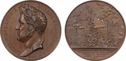 null Défense de Mazagran en 1840 : médaille de Montagny, 1840 Paris - SPL - R - Bronze...