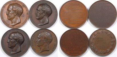null Bataille de l'Isly en 1844 par le maréchal Bugeaud : lot de 4 médailles variées...