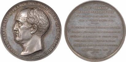 null Bataille de l'Isly en 1844 par le maréchal Bugeaud : médaille en argent par...